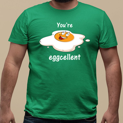 Lustiges Eier Wortspiel T-Shirt You Are Eggcellent Kompliment Wortspiel Geschenk