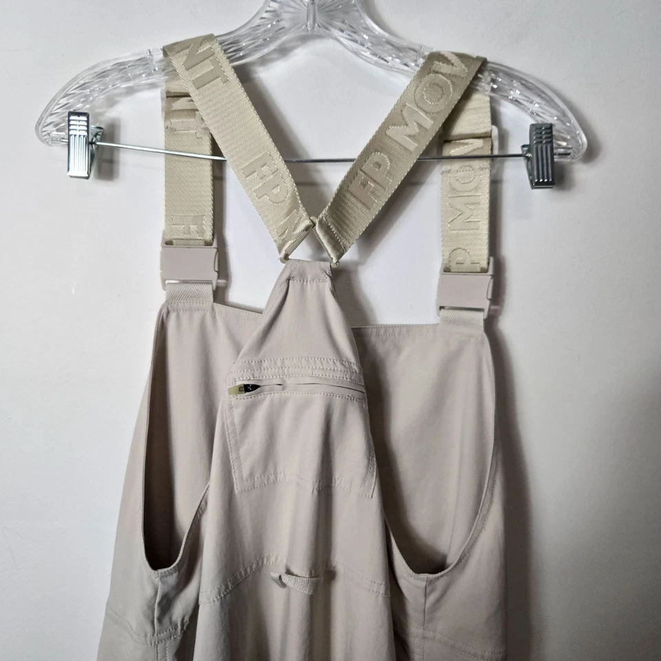 Free People Movement Size M Hit The Hills Lined Overalls In Muted Beige Outdoors - Image 4 of 4