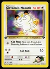 Giovanni's Meowth 74/132 Common 1st Edition Gym Challenge Pokémon Card