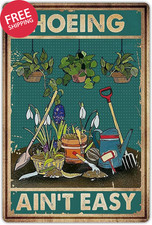 Funny Garden Sign outside Decor - Humorous Gardening Gift for Women Enthusiasts,