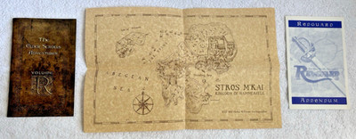 The Elder Scrolls: REDGUARD Original Map, User Manual, Addendum only (No Game)