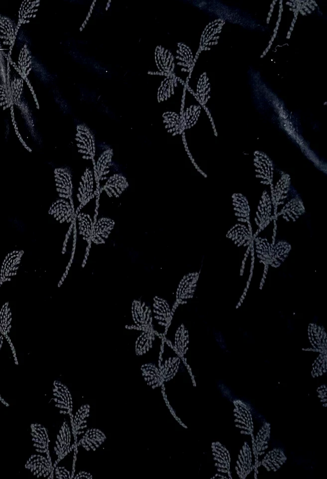 Cárdigan Floral Vintage Algodón Y2K Terciopelo Negro Elastizado Capricho Talla 2X Foto 2 de 4