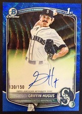 2025 Bowman Draft - Chrome Prospect Autographs Griffin Hugus #CPA-GH Blue...