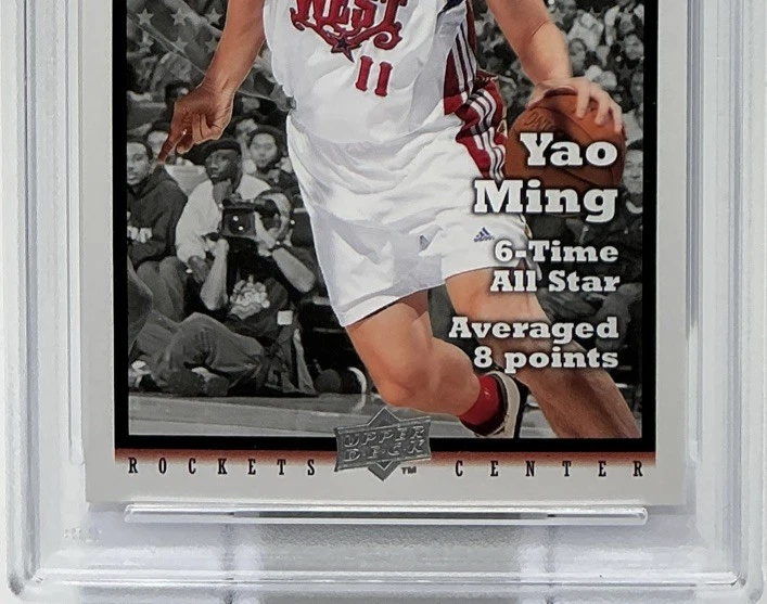 Yao Ming PSA 10 - 2008 Upper Deck All Star Class - Rockets, China, Yaomania, Salón de la fama Foto 3 de 4