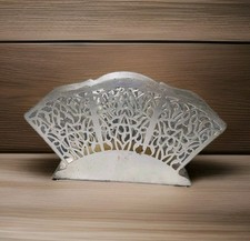 Serviettenhalter Art Deco 50er Napkin Holder Silberfarben GSL Servietten Vintage