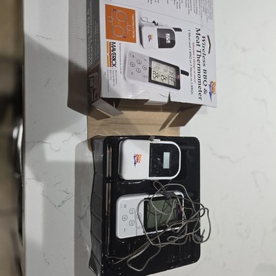 Wireless Meat & BBQ Thermometer, With Box, Maverick Redichek 2 Probes 