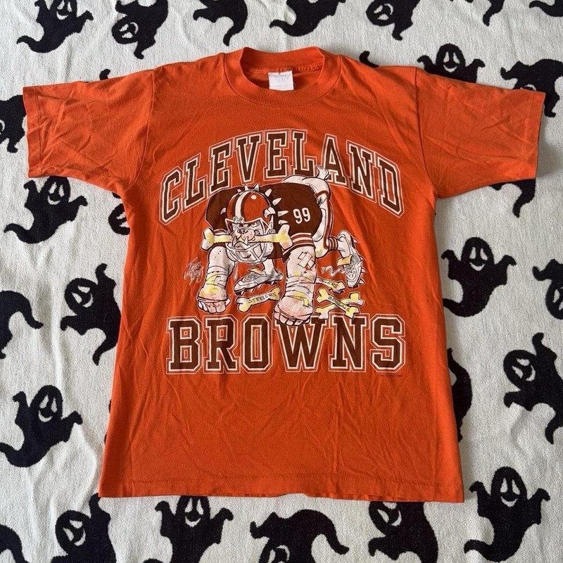 1988 Cleveland Browns Vintage NFL Football Shirt Size Large