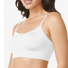 X-Large Warner's (0911A) Super Soft Wirefree Comfort T-Shirt Bra, White NWT