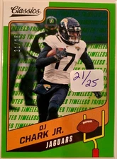 2021 Panini Classics Timeless Tributes Green /25 DJ Chark Jr #1