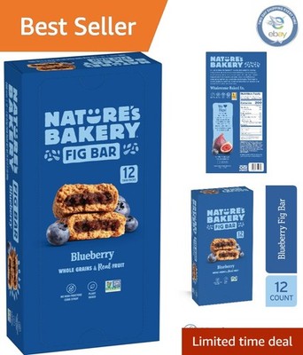 Soft-Baked Whole Wheat Fig Bars - Blueberry Flavor,  & Non-GMO, 12 Count
