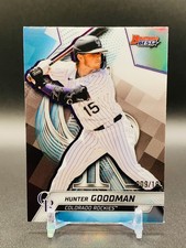 HUNTER GOODMAN 2025 BOWMAN'S BEST AQUA REFRACTOR /199 ROCKIES 