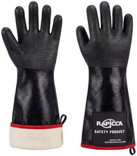 RAPICCA Grillhandschuhe Hitzebest&auml;ndig aus Neopren, 932 &deg;F, 43.2cm, XL | &Ouml;l- &
