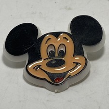 Disney Mickey Mouse Head Plastic Pin Vintage Collectible Pin Made In USA B14A