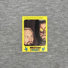 1986 Monty Gum Super Wrestling Stars #69 Paul Ellering Signed IP Auto