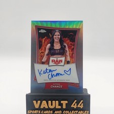 2025 Topps Chrome WWE Katana Chance Red Brand Auto Refractor #10/175