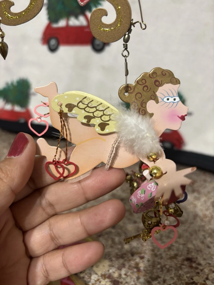 Елочное украшение Karen Rossi Silvestri Fanciful Flights Cupid - Изображение 4 из 4