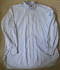 Polo Ralph Lauren Classic-fit Checked Button-Up Long-Sleeve Shirt Blue White