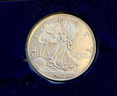 1987 Giant Troy Pound Walking Liberty American Eagle Proof .999