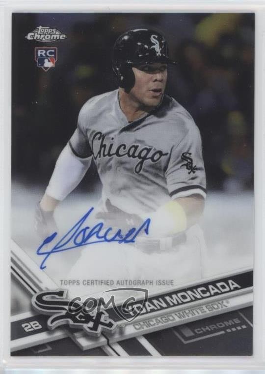 2017 Topps Chrome Rookie Auto Yoan Moncada #RA-YM Auto 0l8
