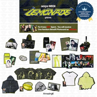 PreSale] Aespa WEEK MAKE IT LEMONADE SEOUL POP-UP STORE Official