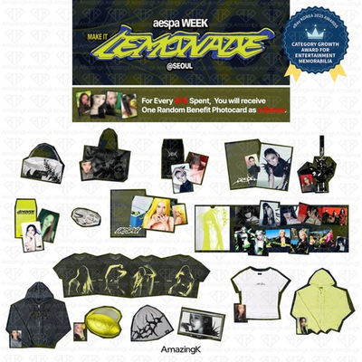 #ad #ad PreSale Aespa WEEK MAKE IT LEMONADE SEOUL POP UP STORE Official MD $114.99