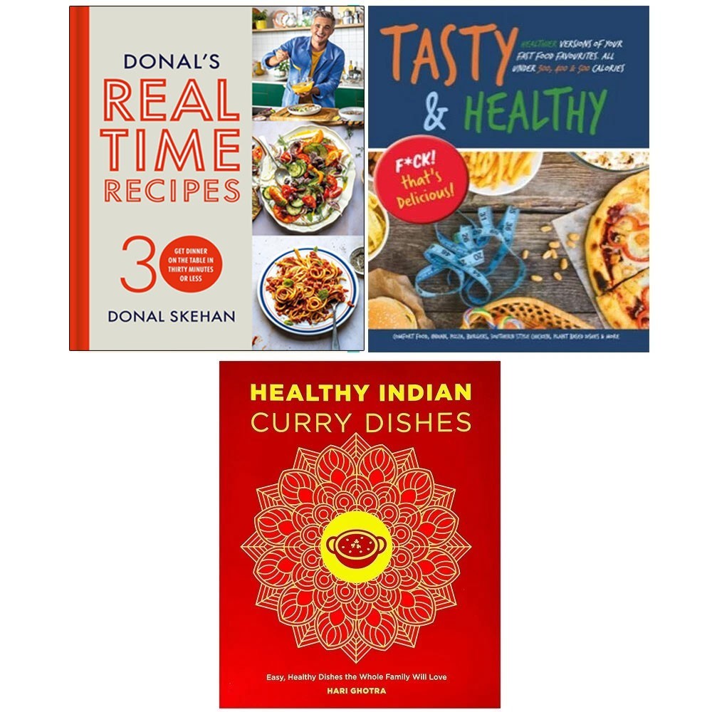 Donal's Real Time HB,Healthy Indian Curry Dishes, Tasty and Healthy 3 Books Set