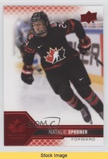 2022 Upper Deck Team Canada Juniors Women's WC Red Foil Natalie Spooner READ 9jn