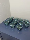 Vintage Blue Indiana Carnival glass punch  cups (Set of 11)