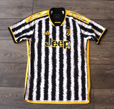 FOOTBALL JERSEY JUVENTUS T-SHIRT 2023/2024 HOME ADIDAS JEEP MENS LARGE ORIGINAL