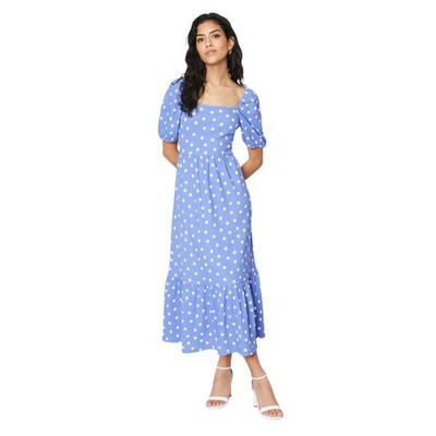 Dorothy Perkins - Midikleid Eckiger Ausschnitt für Damen (DP4763)