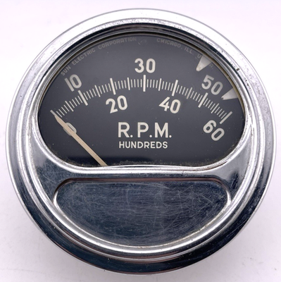 #ad Vintage Sun RC 60 Tachometer RC60 Tach 8 Cyl 6 cyl 4 cyl 6V 12V $120.00