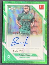 Victor Boniface 2025-26 Topps Chrome Bundesliga Green Wave Auto /99 #BA-VBO