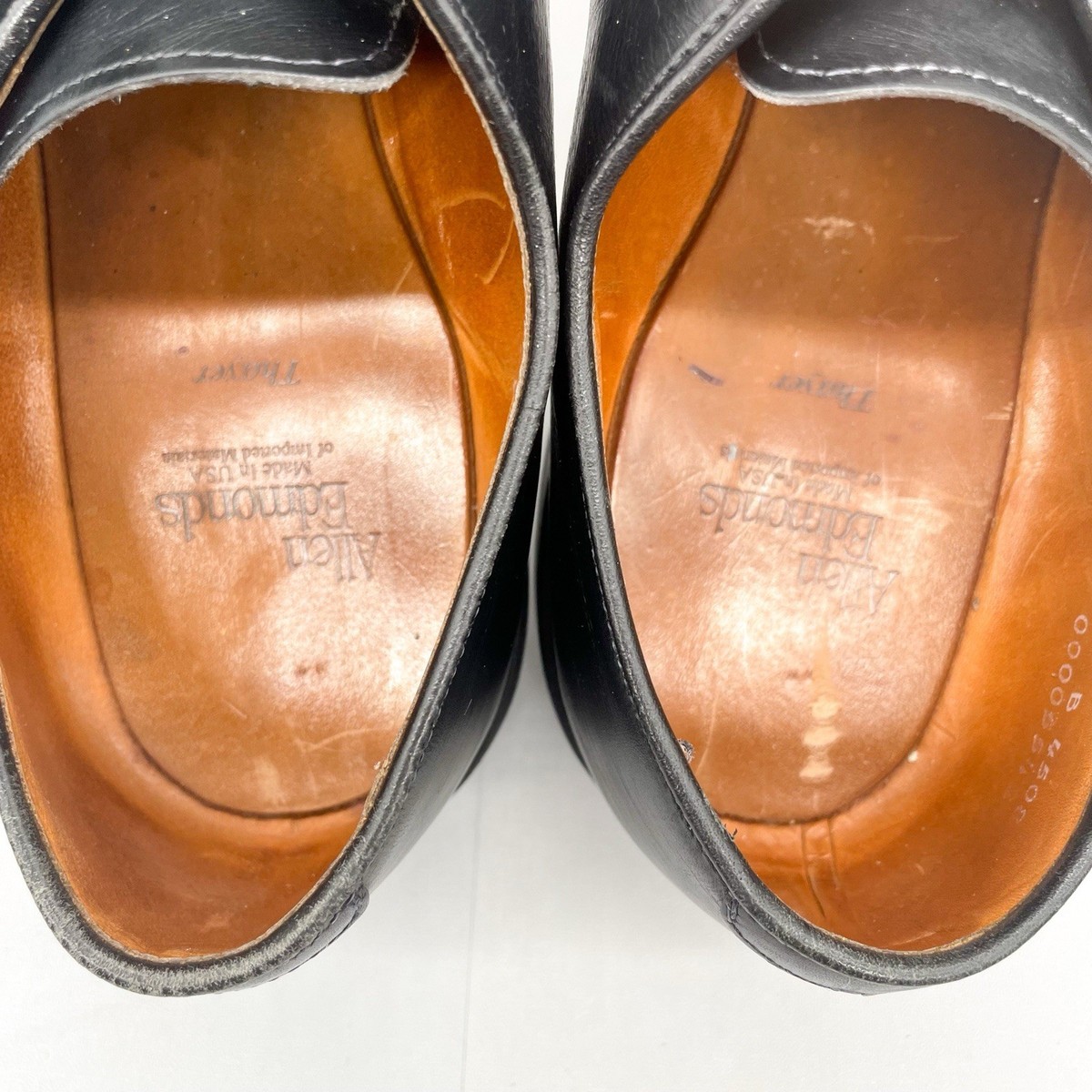 Allen Edmonds Thayer Mens 12 D Dress Shoes Black Leather Apron Toe Monk Strap Allen Edmonds Dress Men main image 2