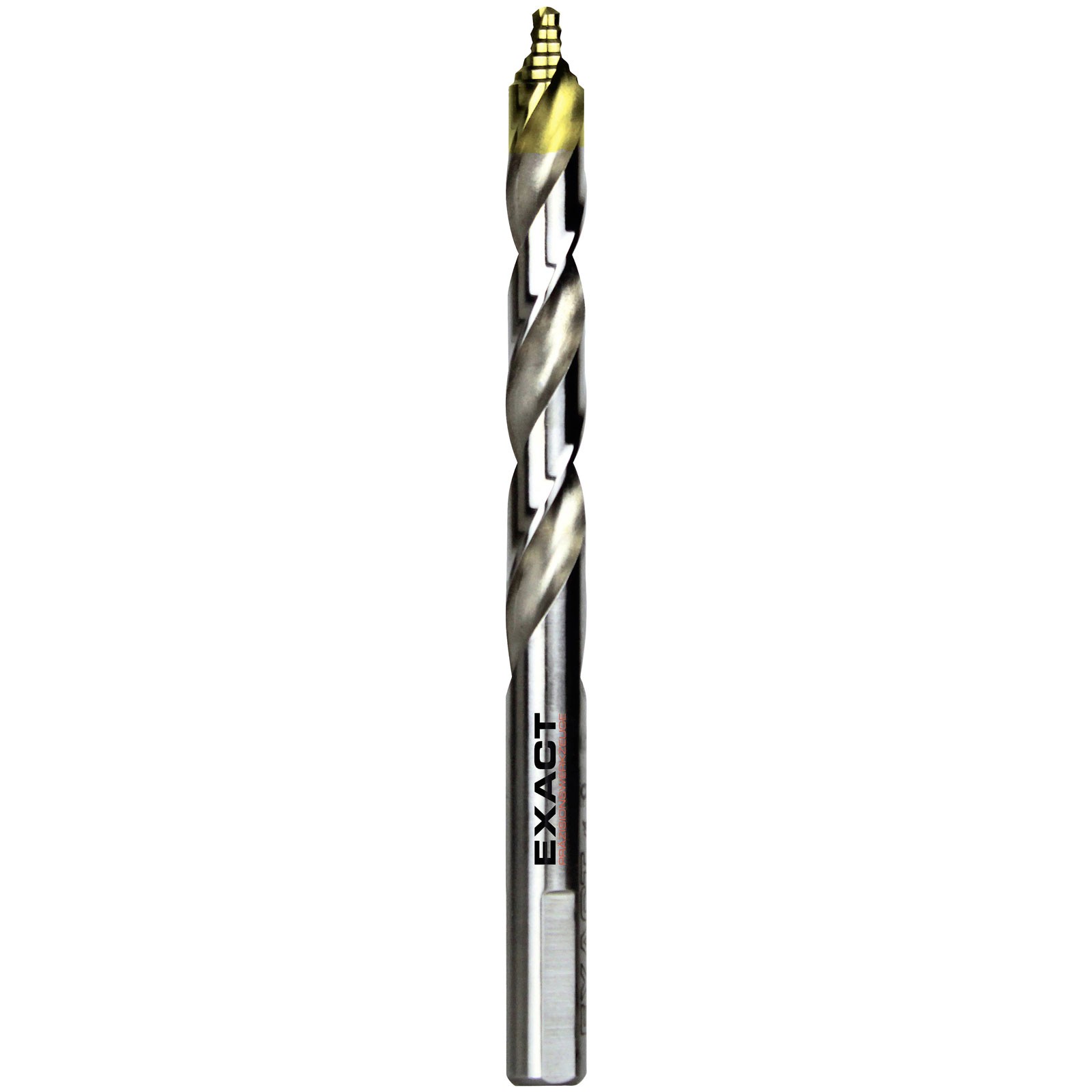 Exact Twist Drill Bit HSS TIN-TIP 9mm DIN 338 10pcs