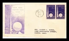Dr Jim Stamps New York Worlds Fair 1939 Pair First Day of Issue Cachet Cover