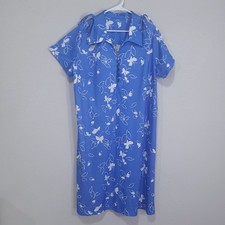 Vintage House Dress Womens XXL 18 Shift Relaxed Casual Loungewear Kitch 70s 80s