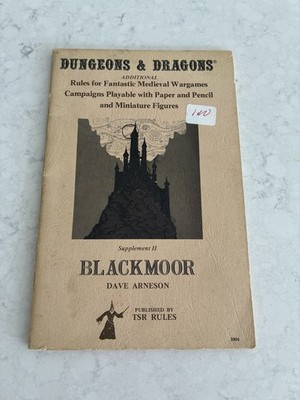 Dungeons & Dragons Supplement 2 Blackmoor (7th Printing) TSR Anderson