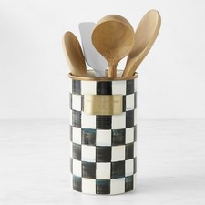MacKenzie-Childs Courtly Check Utensil Holder...