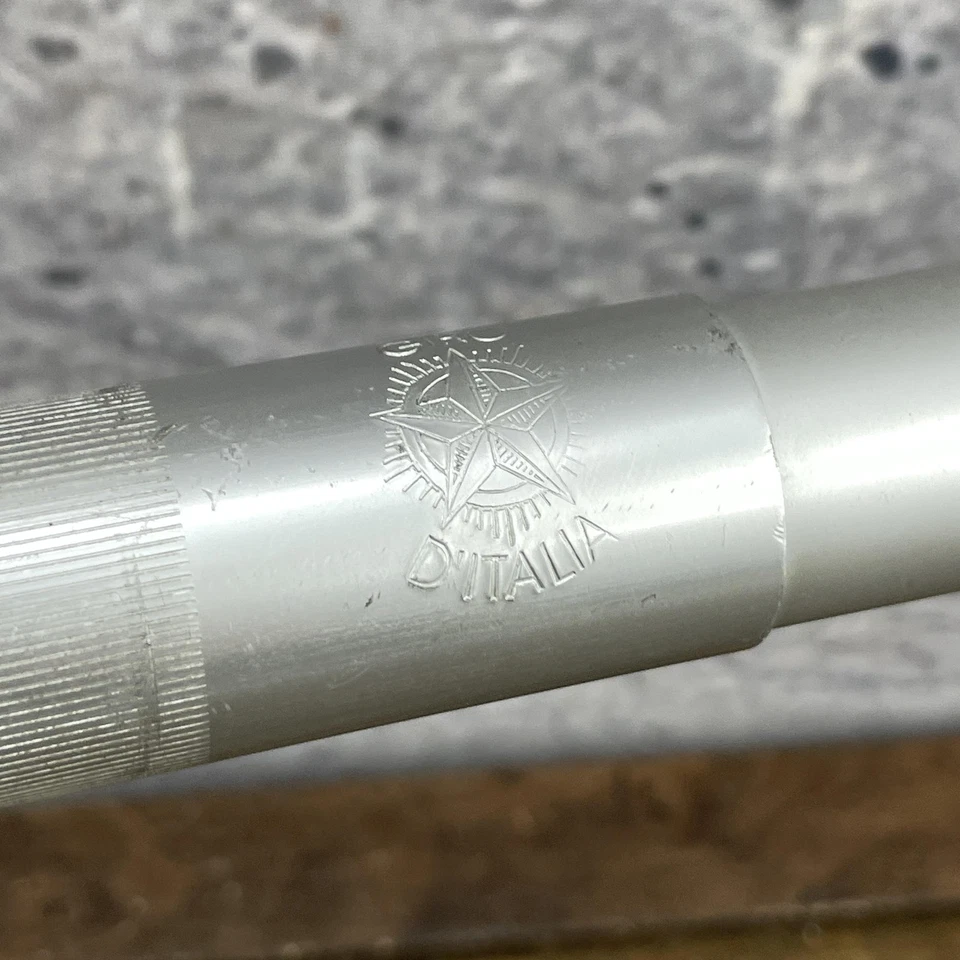 Vintage Cinelli 64 Giro d'Italia 38cm Road Drop Handlebar 26.4mm Silver Italy - Image 3 of 4