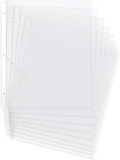 200 Pack Sheet Protectors 8.5 x 11 inch Clear Page Protectors for 3 Ring Binder