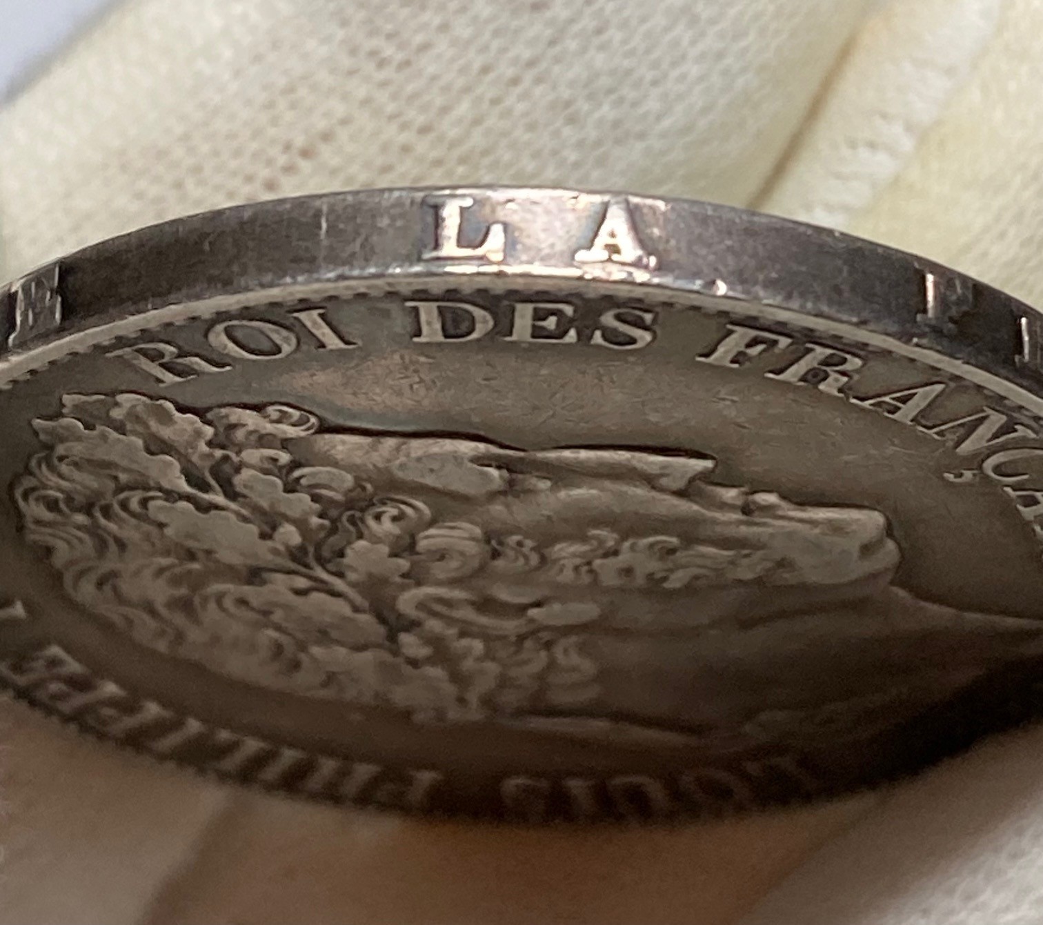 France 1848 Louis Philippe I .900 Silver 5 Francs coin Domard Paris mint KM# 749