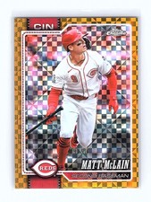 2026 Topps Chrome Matt McLain Gold X-Fractor /50 #69 Reds
