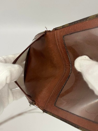 Louis Vuitton Monogram Card Wallet Card Case Leather Brown USED E1213-5 - Picture 20 of 24