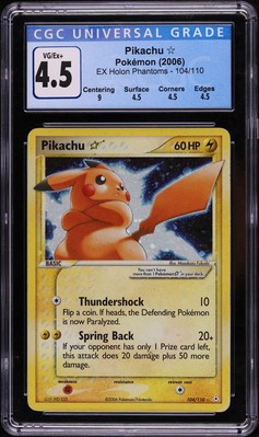 Pikachu Star 104/110 Holon Phantoms Holo for sale online | eBay Pikachu Star 104/110 Holon Phantoms Holo for sale online | eBay