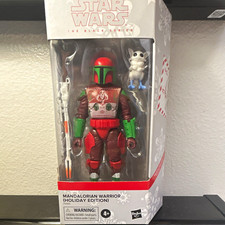 Hasbro Star Wars The Black Series Mandalorian Warrior Holiday Edition Figure