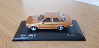 1:43 Minichamps Opel Kadett C Sedan 1978 Bernsteingold Metallic Neu OVP Rarität.