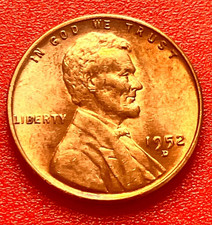 1952-D Lincoln Wheat Cent Penny GEM RED BU From an Original Bank Roll