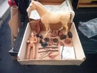 Vintage Marx 1960s "Thunderbolt" horse for Johnny West LOTS MORE