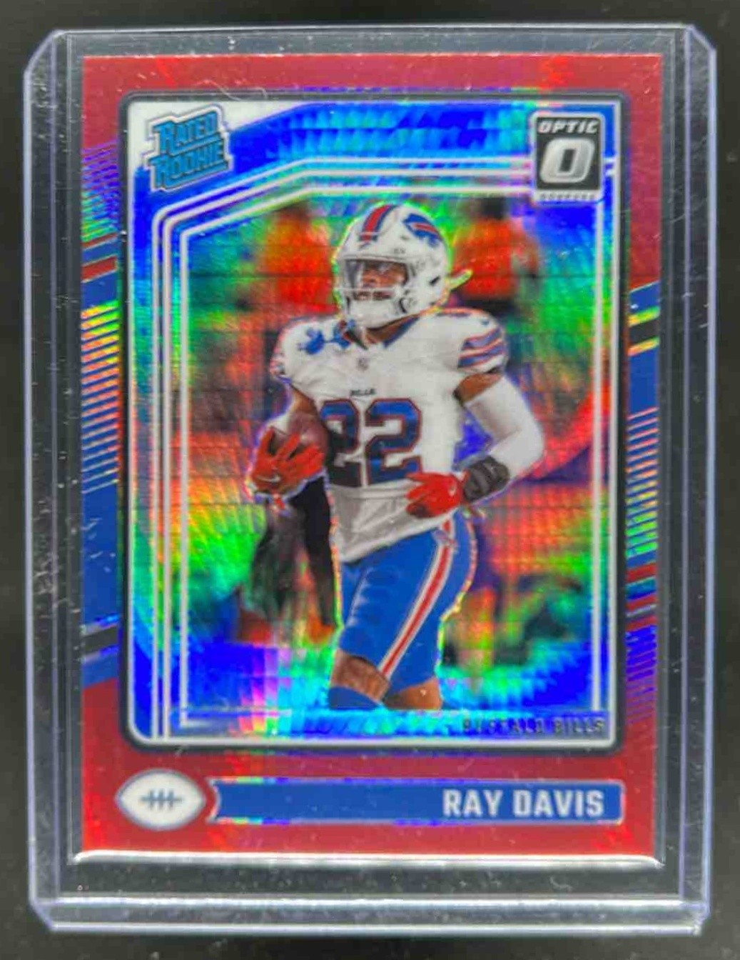 2024 Donruss Optic Ray Davis Red Hyper Rated Rookie #283 Bills