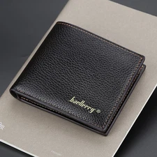 Mens Bifold Wallet Money ID Credit Card Holder Short Purse Billfold Front Pocket